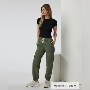 Vuori Olive Green Track Pants